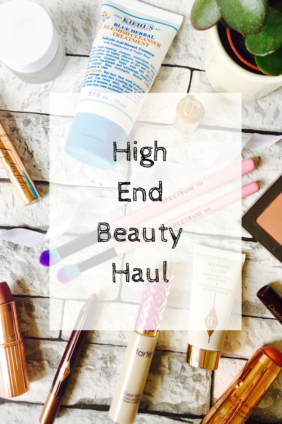 High End Beauty Haul Spectrum Collections Charlotte Tilbury Urban Decay Kiehl's Omorovicza Tarte Shape Tape